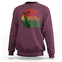 Lion of Judah Sweatshirt Rasta Haile Selassie War Speech Jah Bless - Wonder Print Shop