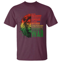 Lion of Judah T Shirt Rasta Haile Selassie War Speech Jah Bless - Wonder Print Shop