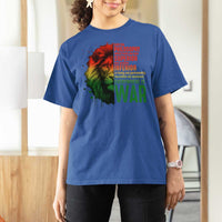Lion of Judah T Shirt For Women Rasta Haile Selassie War Speech Jah Bless - Wonder Print Shop