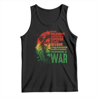 Lion of Judah Tank Top Rasta Haile Selassie War Speech Jah Bless - Wonder Print Shop