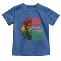 Lion of Judah Toddler T Shirt Rasta Haile Selassie War Speech Jah Bless - Wonder Print Shop