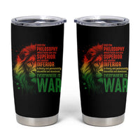 Lion of Judah Tumbler Cup Rasta Haile Selassie War Speech Jah Bless - Wonder Print Shop
