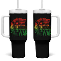 Lion of Judah Tumbler With Handle Rasta Haile Selassie War Speech Jah Bless - Wonder Print Shop