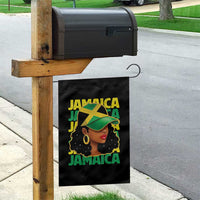 Proud Jamaican Afro Black Woman Jamaica Flag Pride Garden Flag - Wonder Print Shop