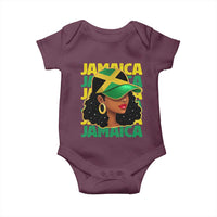 Proud Jamaican Afro Black Woman Jamaica Flag Pride Baby Onesie - Wonder Print Shop