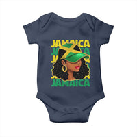 Proud Jamaican Afro Black Woman Jamaica Flag Pride Baby Onesie - Wonder Print Shop
