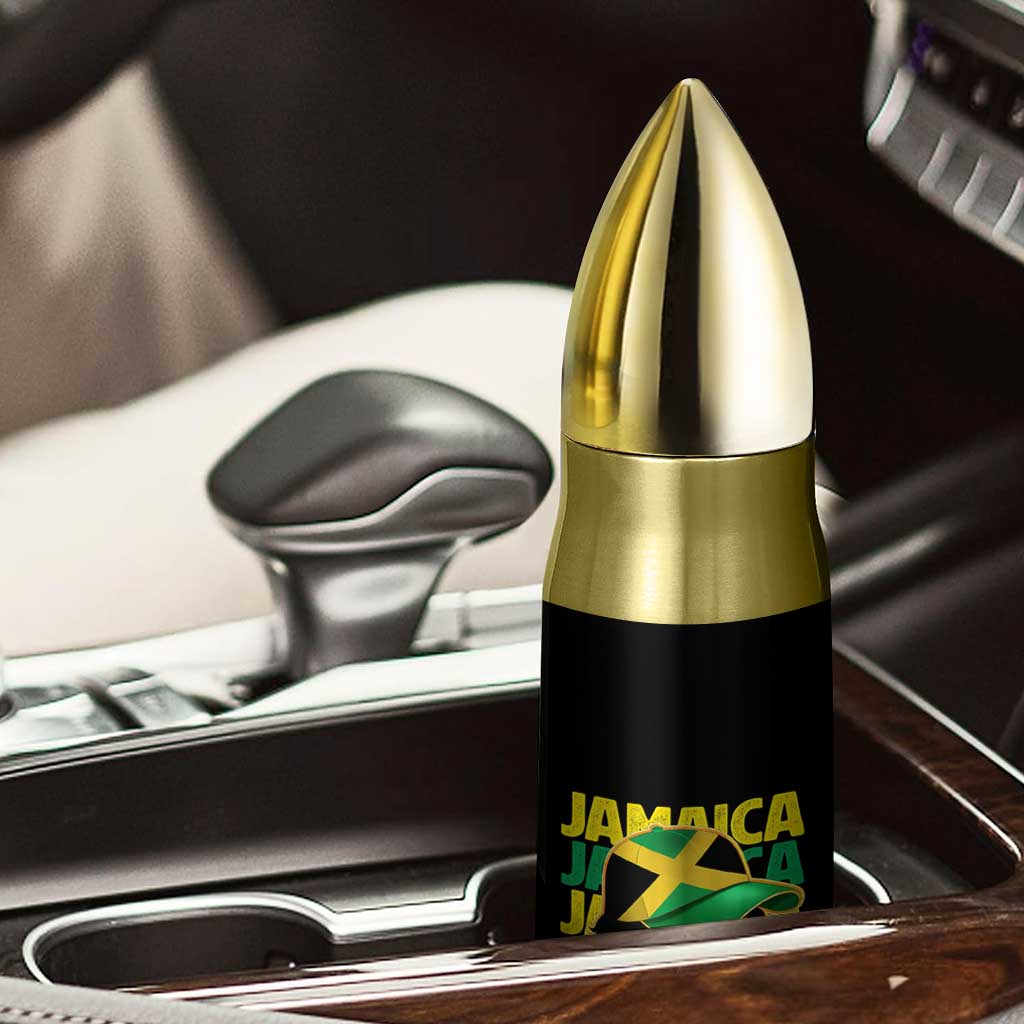 Proud Jamaican Afro Black Woman Jamaica Flag Pride Bullet Tumbler - Wonder Print Shop