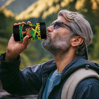 Proud Jamaican Afro Black Woman Jamaica Flag Pride 4 in 1 Can Cooler Tumbler - Wonder Print Shop