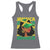 Proud Jamaican Afro Black Woman Jamaica Flag Pride Racerback Tank Top - Wonder Print Shop