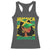 Proud Jamaican Afro Black Woman Jamaica Flag Pride Racerback Tank Top - Wonder Print Shop