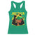 Proud Jamaican Afro Black Woman Jamaica Flag Pride Racerback Tank Top - Wonder Print Shop