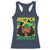 Proud Jamaican Afro Black Woman Jamaica Flag Pride Racerback Tank Top - Wonder Print Shop