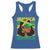 Proud Jamaican Afro Black Woman Jamaica Flag Pride Racerback Tank Top - Wonder Print Shop
