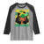 Proud Jamaican Afro Black Woman Jamaica Flag Pride Raglan Shirt - Wonder Print Shop