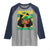 Proud Jamaican Afro Black Woman Jamaica Flag Pride Raglan Shirt - Wonder Print Shop