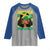 Proud Jamaican Afro Black Woman Jamaica Flag Pride Raglan Shirt - Wonder Print Shop