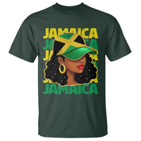 Proud Jamaican Afro Black Woman Jamaica Flag Pride T Shirt - Wonder Print Shop