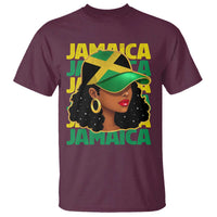 Proud Jamaican Afro Black Woman Jamaica Flag Pride T Shirt - Wonder Print Shop