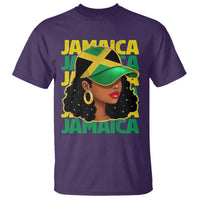 Proud Jamaican Afro Black Woman Jamaica Flag Pride T Shirt - Wonder Print Shop