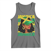 Proud Jamaican Afro Black Woman Jamaica Flag Pride Tank Top - Wonder Print Shop