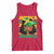 Proud Jamaican Afro Black Woman Jamaica Flag Pride Tank Top - Wonder Print Shop