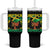 Proud Jamaican Afro Black Woman Jamaica Flag Pride Tumbler With Handle - Wonder Print Shop