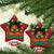 Little Miss Jamaica Christmas Ornament Proud Jamaican Afro Black Girls Jamaica Flag Pride - Wonder Print Shop