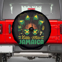 Little Miss Jamaica Spare Tire Cover Proud Jamaican Afro Black Girls Jamaica Flag Pride - Wonder Print Shop