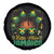 Little Miss Jamaica Spare Tire Cover Proud Jamaican Afro Black Girls Jamaica Flag Pride - Wonder Print Shop