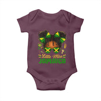 Little Miss Jamaica Baby Onesie Proud Jamaican Afro Black Girls Jamaica Flag Pride - Wonder Print Shop