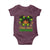 Little Miss Jamaica Baby Onesie Proud Jamaican Afro Black Girls Jamaica Flag Pride - Wonder Print Shop