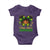 Little Miss Jamaica Baby Onesie Proud Jamaican Afro Black Girls Jamaica Flag Pride - Wonder Print Shop