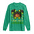 Little Miss Jamaica Long Sleeve Shirt Proud Jamaican Afro Black Girls Jamaica Flag Pride - Wonder Print Shop