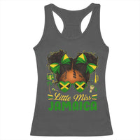 Little Miss Jamaica Racerback Tank Top Proud Jamaican Afro Black Girls Jamaica Flag Pride - Wonder Print Shop
