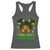 Little Miss Jamaica Racerback Tank Top Proud Jamaican Afro Black Girls Jamaica Flag Pride - Wonder Print Shop