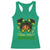 Little Miss Jamaica Racerback Tank Top Proud Jamaican Afro Black Girls Jamaica Flag Pride - Wonder Print Shop