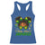Little Miss Jamaica Racerback Tank Top Proud Jamaican Afro Black Girls Jamaica Flag Pride - Wonder Print Shop