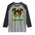 Little Miss Jamaica Raglan Shirt Proud Jamaican Afro Black Girls Jamaica Flag Pride - Wonder Print Shop
