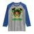 Little Miss Jamaica Raglan Shirt Proud Jamaican Afro Black Girls Jamaica Flag Pride - Wonder Print Shop