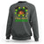 Little Miss Jamaica Sweatshirt Proud Jamaican Afro Black Girls Jamaica Flag Pride - Wonder Print Shop