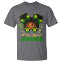 Little Miss Jamaica T Shirt Proud Jamaican Afro Black Girls Jamaica Flag Pride - Wonder Print Shop