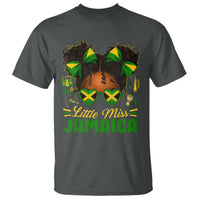 Little Miss Jamaica T Shirt Proud Jamaican Afro Black Girls Jamaica Flag Pride - Wonder Print Shop
