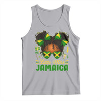 Little Miss Jamaica Tank Top Proud Jamaican Afro Black Girls Jamaica Flag Pride - Wonder Print Shop