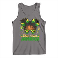 Little Miss Jamaica Tank Top Proud Jamaican Afro Black Girls Jamaica Flag Pride - Wonder Print Shop