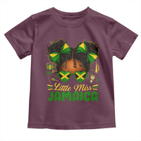 Little Miss Jamaica Toddler T Shirt Proud Jamaican Afro Black Girls Jamaica Flag Pride - Wonder Print Shop