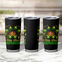 Little Miss Jamaica Tumbler Cup Proud Jamaican Afro Black Girls Jamaica Flag Pride - Wonder Print Shop