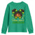 Little Miss Jamaica Youth Sweatshirt Proud Jamaican Afro Black Girls Jamaica Flag Pride - Wonder Print Shop