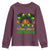 Little Miss Jamaica Youth Sweatshirt Proud Jamaican Afro Black Girls Jamaica Flag Pride - Wonder Print Shop