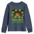 Little Miss Jamaica Youth Sweatshirt Proud Jamaican Afro Black Girls Jamaica Flag Pride - Wonder Print Shop