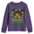 Little Miss Jamaica Youth Sweatshirt Proud Jamaican Afro Black Girls Jamaica Flag Pride - Wonder Print Shop